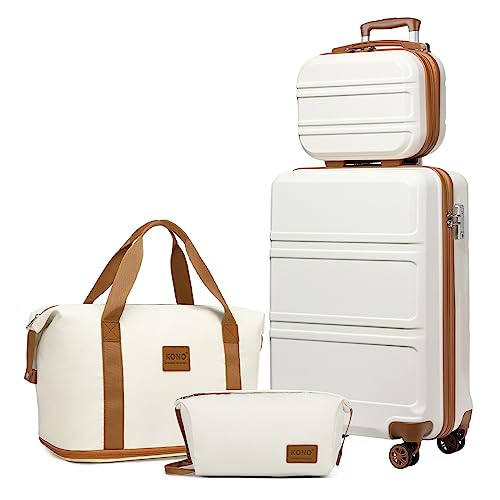 KONO旅行箱套装行李箱套装4件套旅行箱套装55cm手提行李箱带美容箱化妆箱...