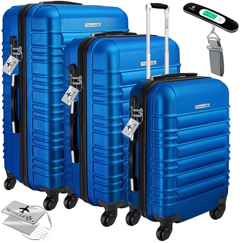 KESER® in 3 parti. Set di valigie rigide Set di valigie rigide di viaggio Set di valigie di viaggio Valigetta di trolley...